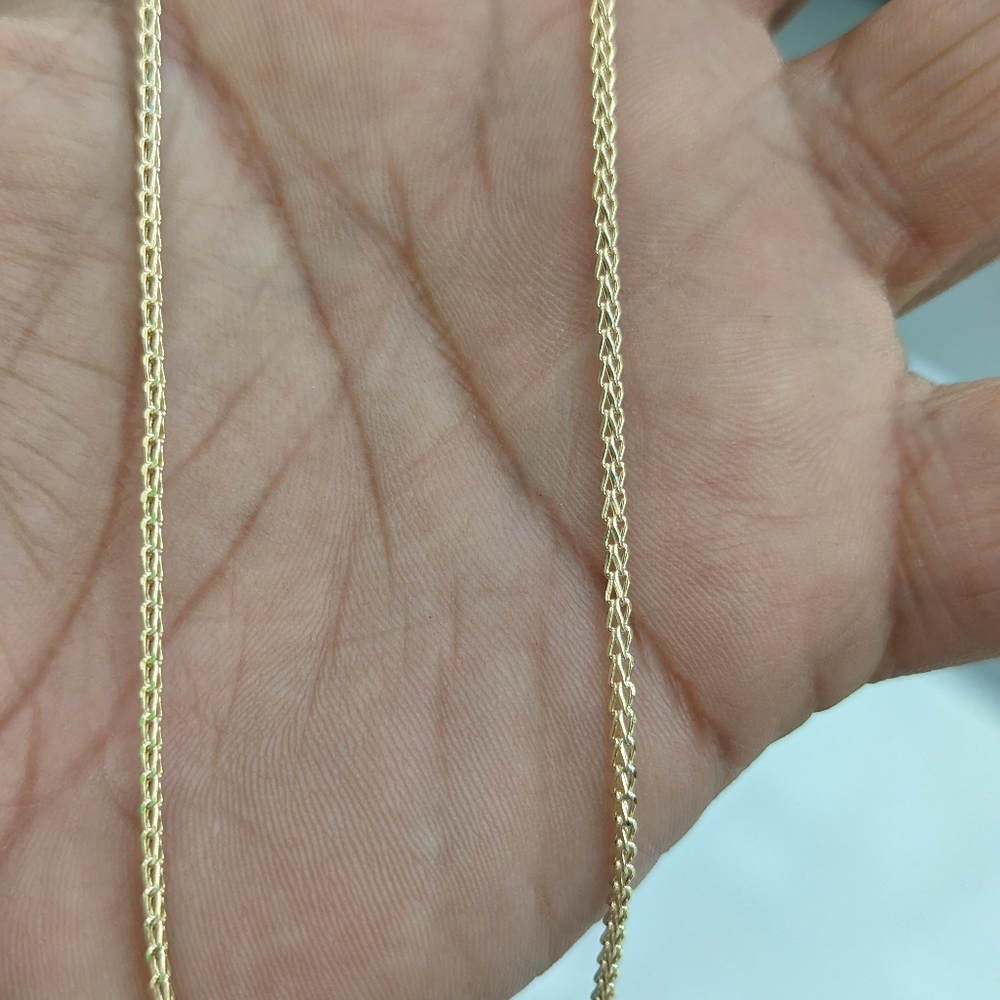 10kt Real Gold Franco Chain 1.5mm 20 Inch - Picture 7 of 10